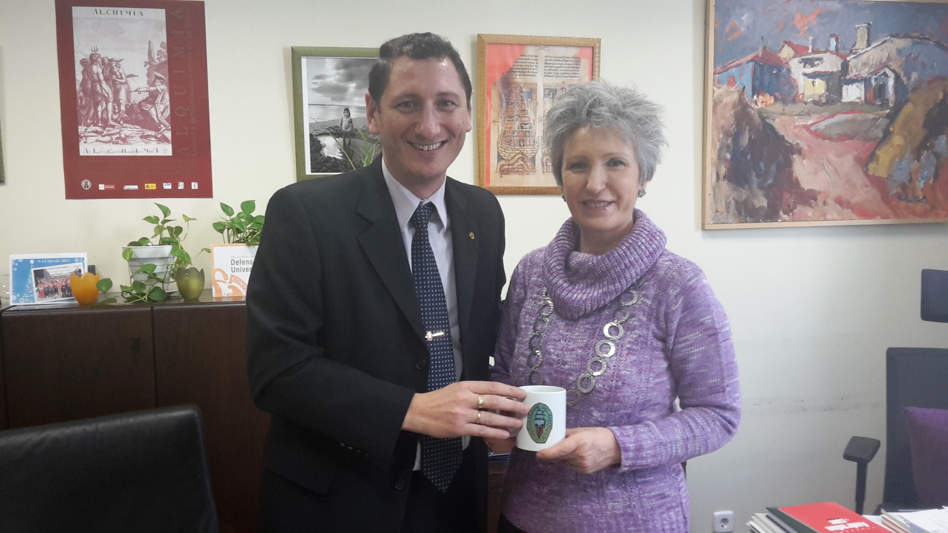 Visita a la Defensora Universitaria de la UCM