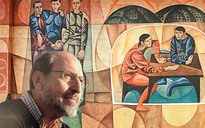 Fallece el P. Maximino Cerezo Barredo, autor del mural del Colegio Mayor Jaime del Amo